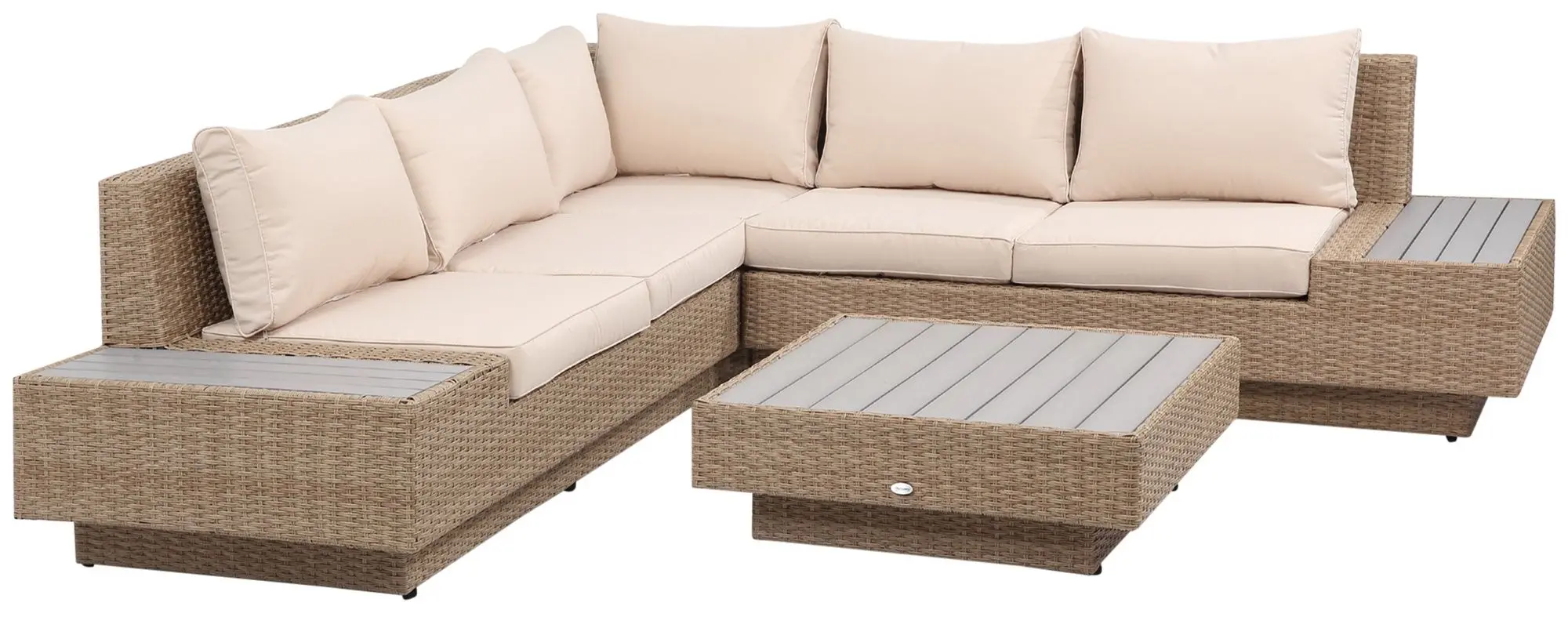 Set mobilier de gradina Outsunny 860-075V01 (Light Brown)