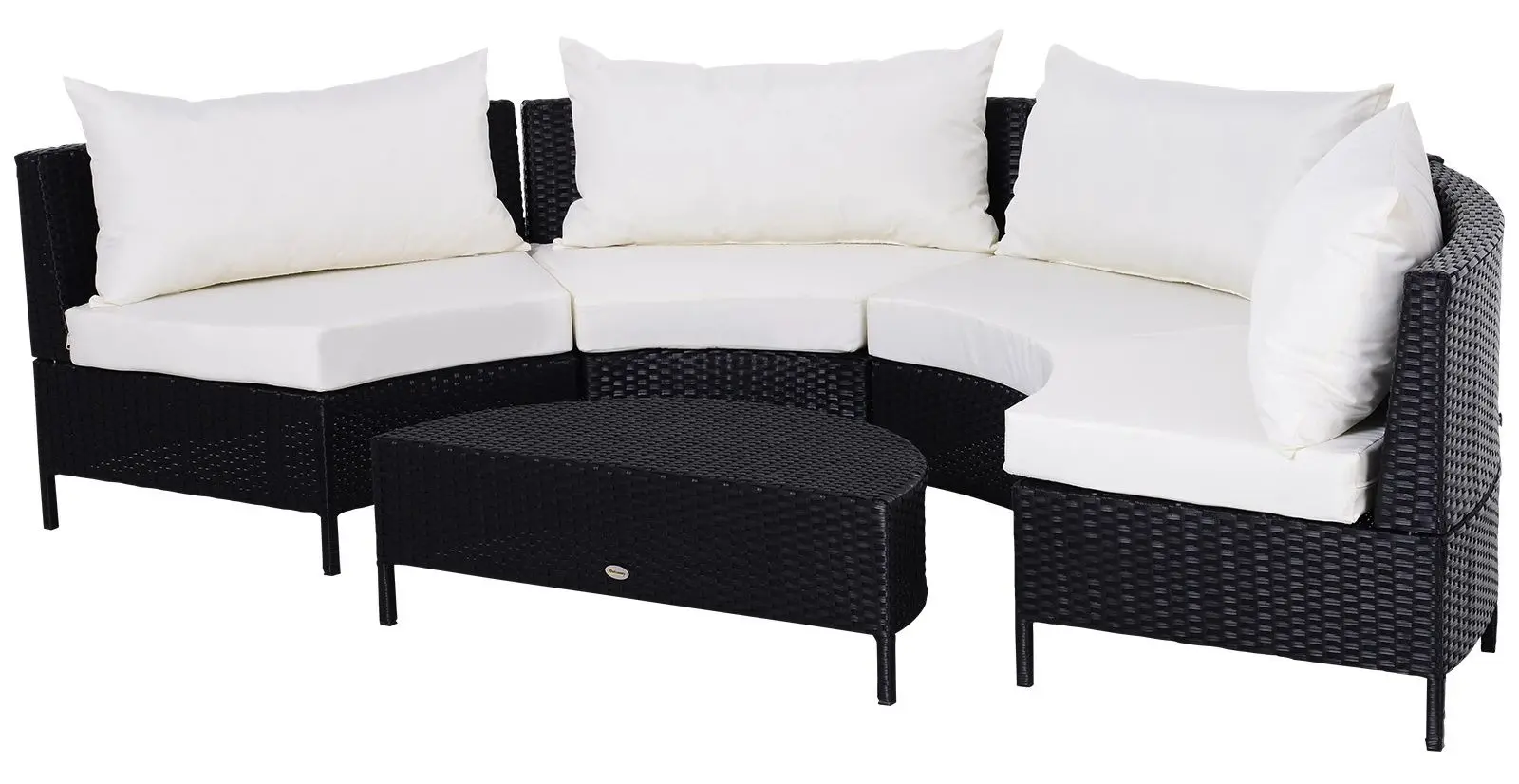 Set mobilier de gradina Outsunny 860-081V01 (Black/White)