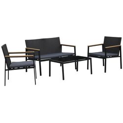 Set mobilier de gradina Outsunny 860-092 (Black/Grey) Thumb