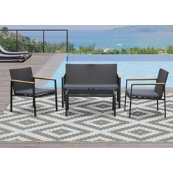 Set mobilier de gradina Outsunny 860-092 (Black/Grey) Thumb