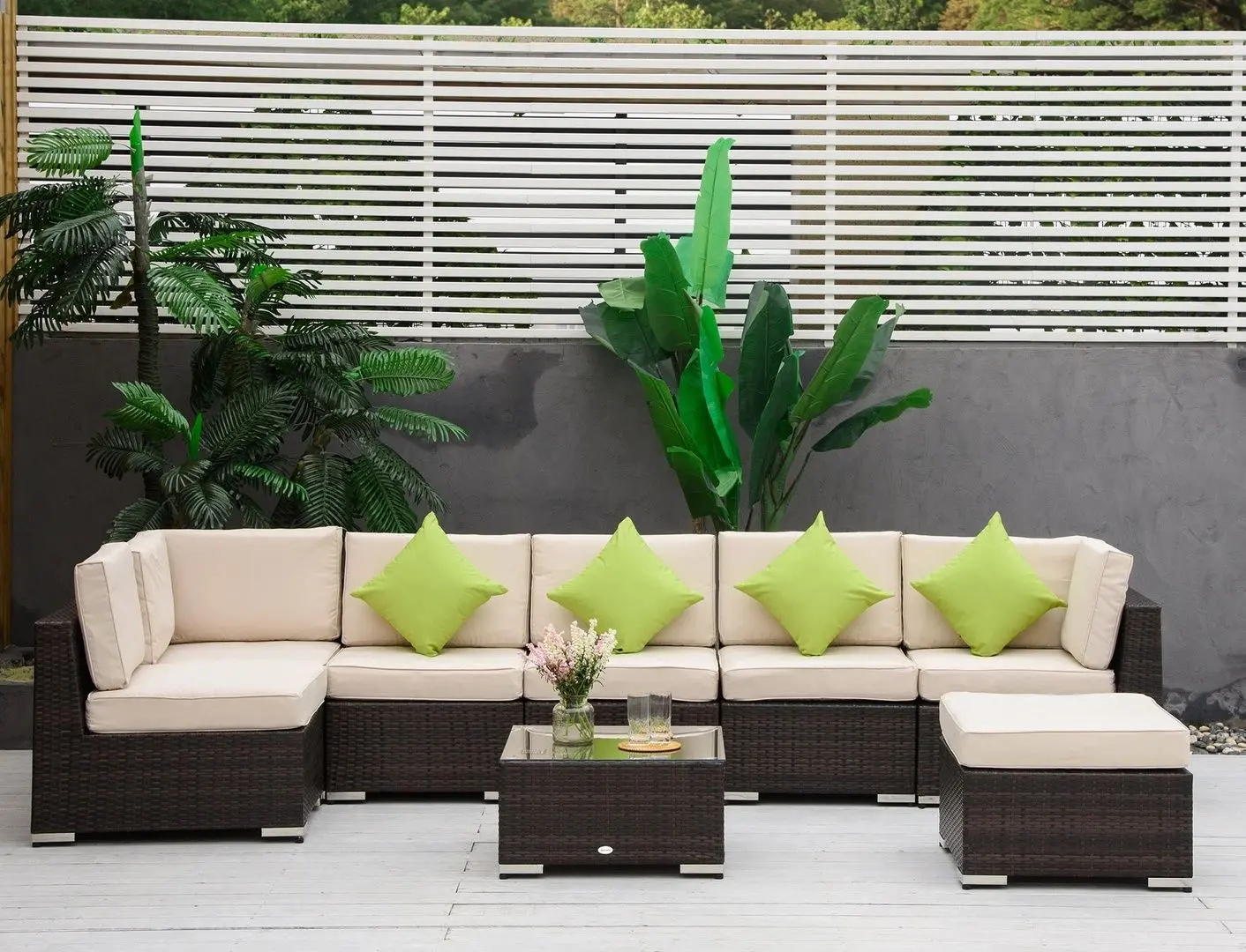 Set mobilier de gradina Outsunny 860-096V01 (Brown)