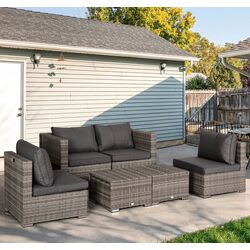 Set mobilier de gradina Outsunny 860-099 (Grey) Thumb