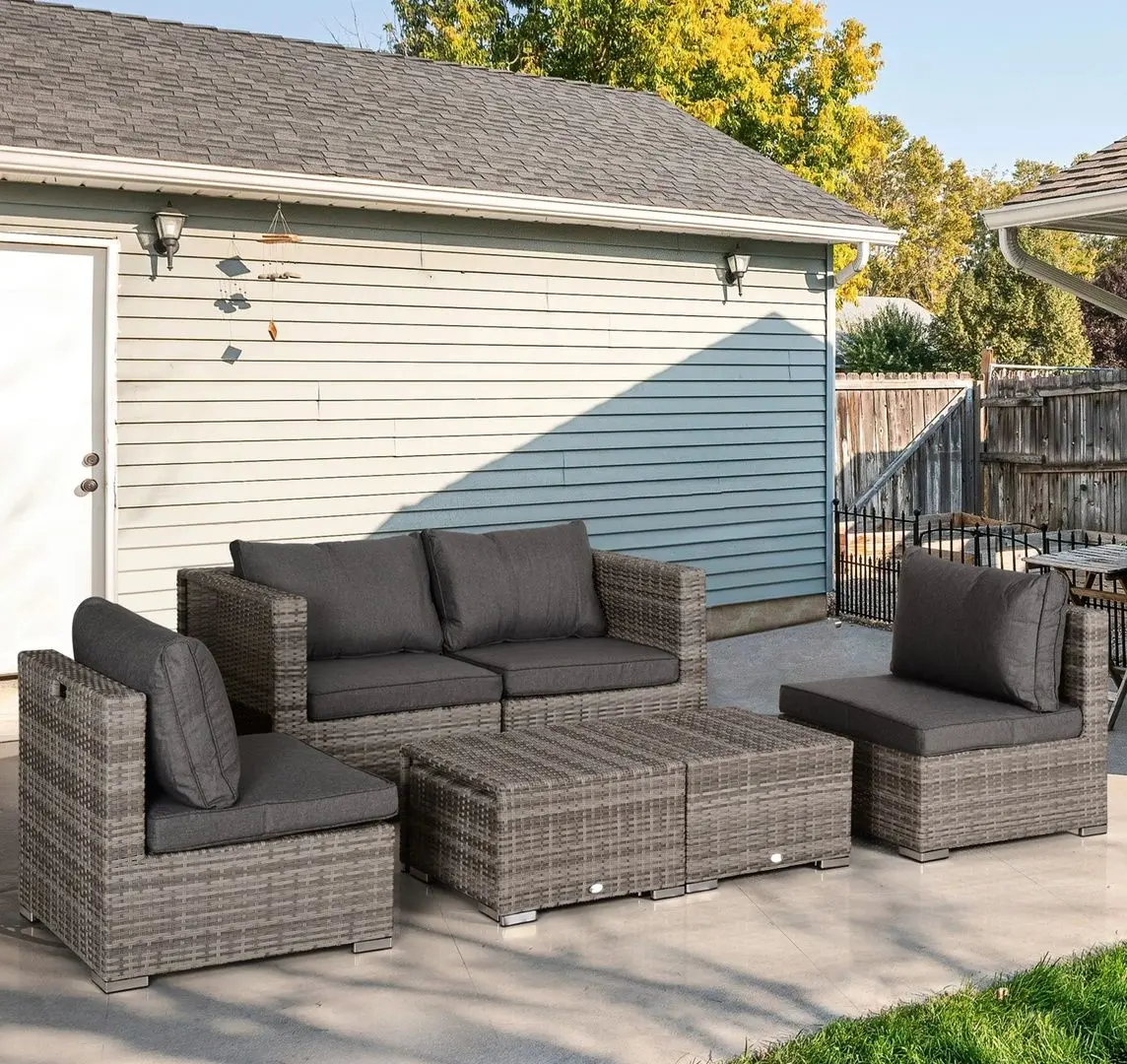 Set mobilier de gradina Outsunny 860-099 (Grey)