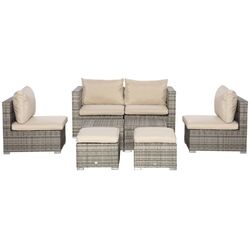 Set mobilier de gradina Outsunny 860-099BG (Beige/Grey) Thumb