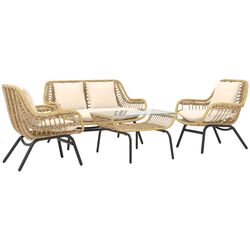Set mobilier de gradina Outsunny 860-112 (Beige) Thumb