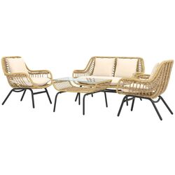 Set mobilier de gradina Outsunny 860-112 (Beige) Thumb