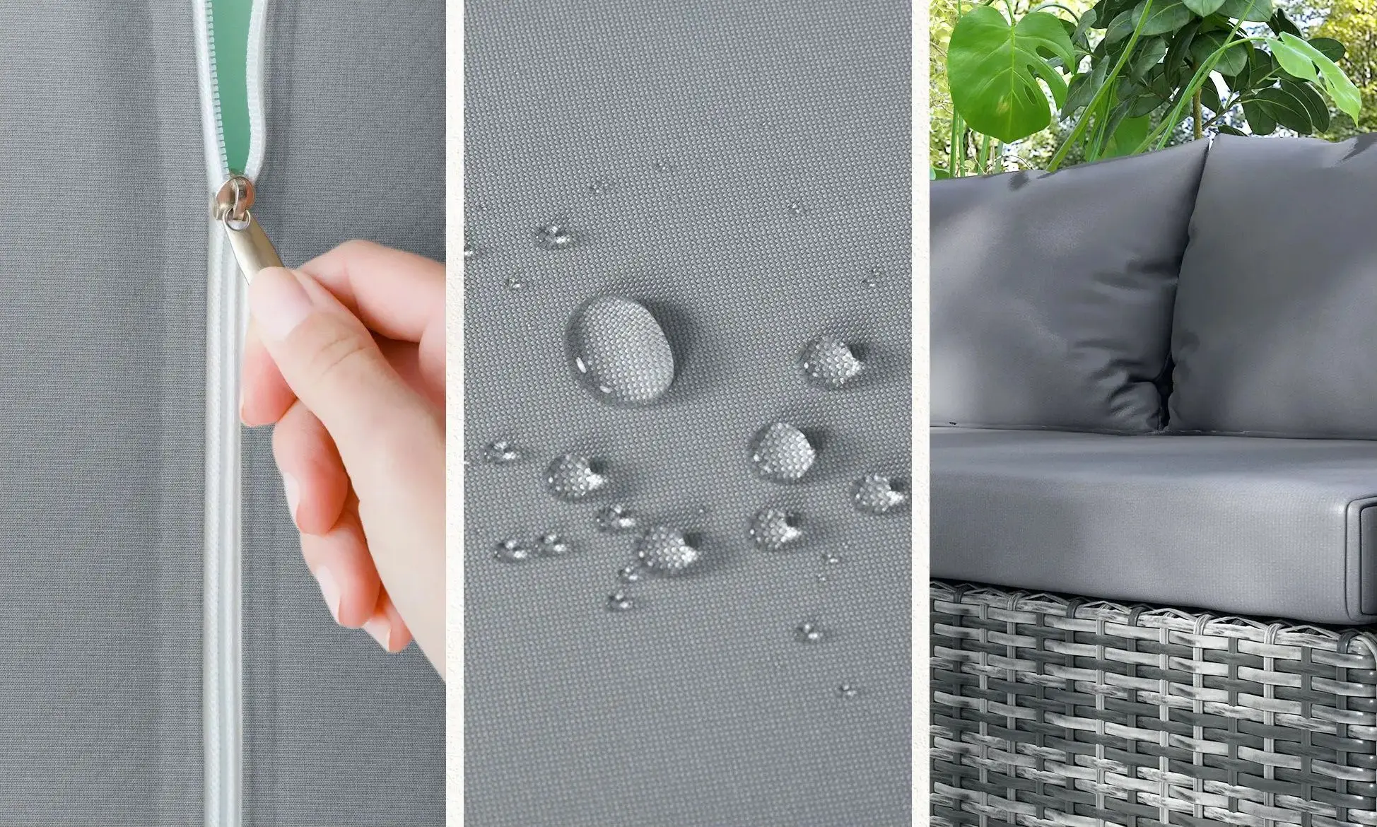 Set mobilier de gradina Outsunny 860-114V01 (Grey)