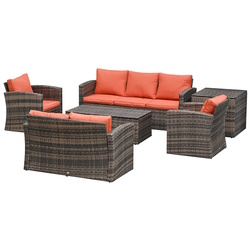Set mobilier de gradina Outsunny 860-120 (Brown/Orange) Thumb