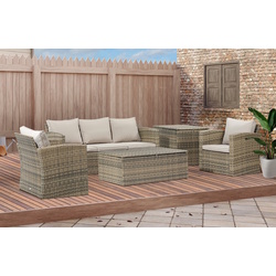 Set mobilier de gradina Outsunny 860-120GD (Khaki/Beige)