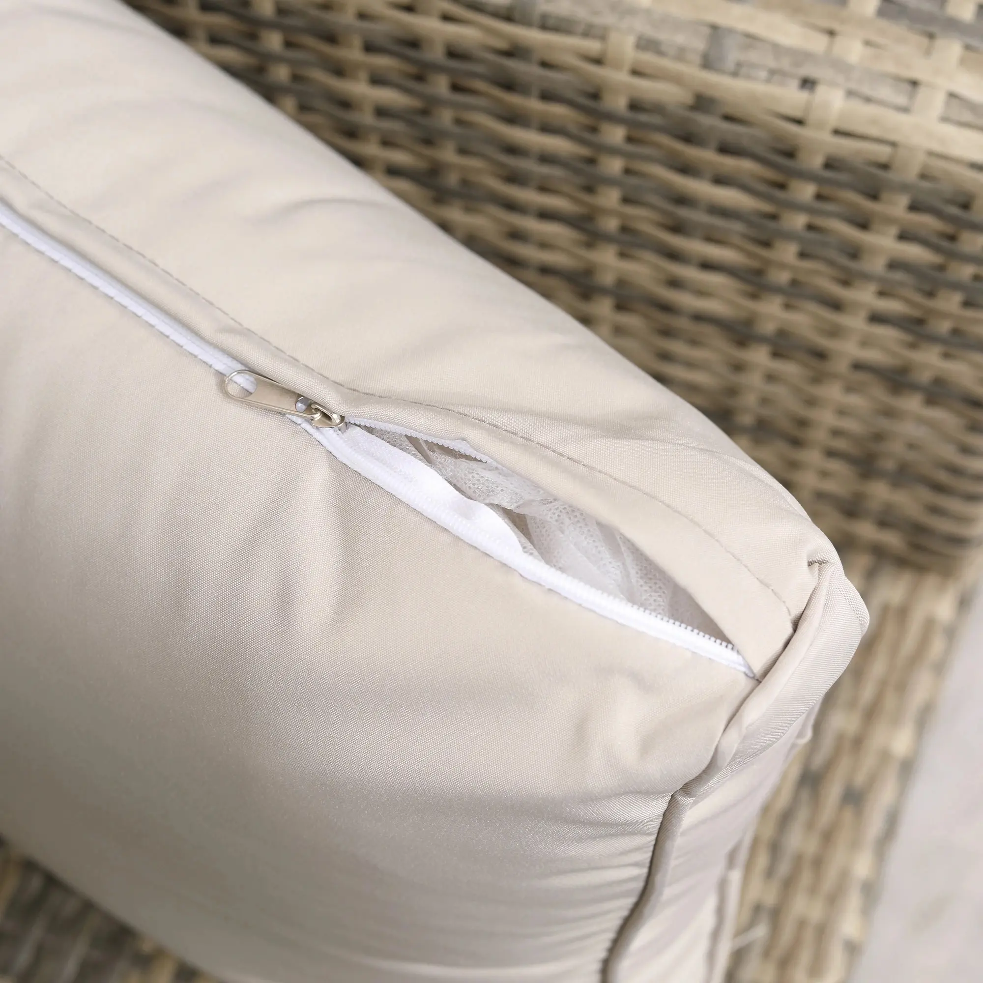 Set mobilier de gradina Outsunny 860-120GD (Khaki/Beige)