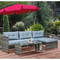 Комплект садовой мебели Outsunny 860-121V00GY (Grey) Thumb