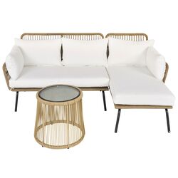 Комплект садовой мебели Outsunny 860-134 (Brown/Cream White) Thumb