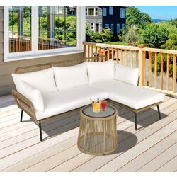 Комплект садовой мебели Outsunny 860-134 (Brown/Cream White)