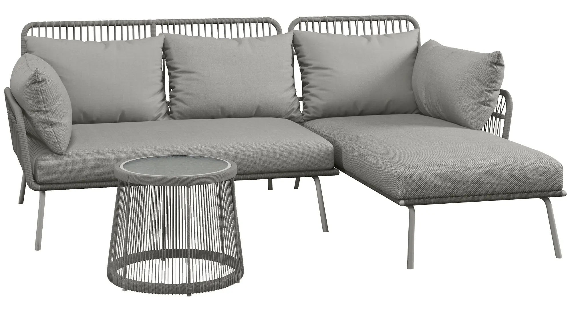 Комплект садовой мебели Outsunny 860-134V00LG (Light Grey) - 2