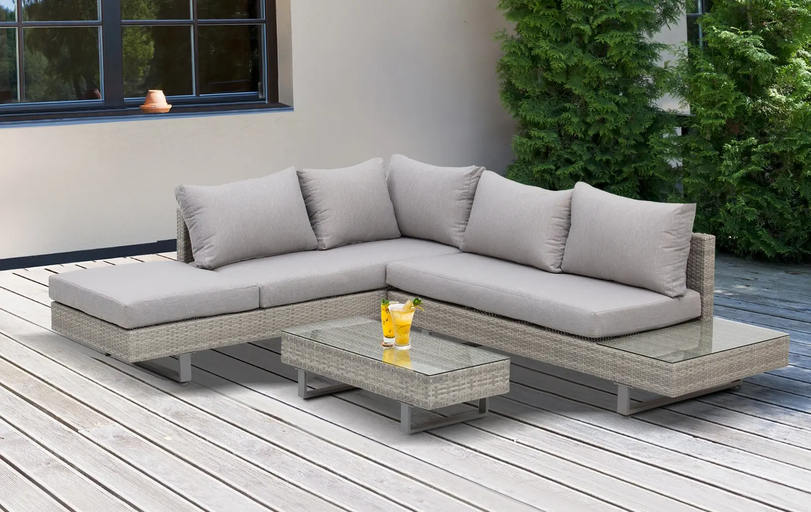 Комплект садовой мебели Outsunny 860-143 (Grey)