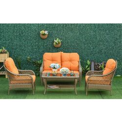 Комплект садовой мебели Outsunny 860-149 (Khaki/Orange) Thumb