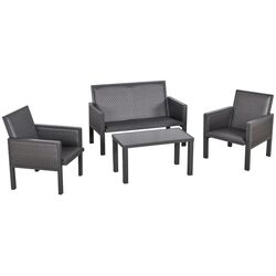 Комплект садовой мебели Outsunny 860-166 (Grey) Thumb