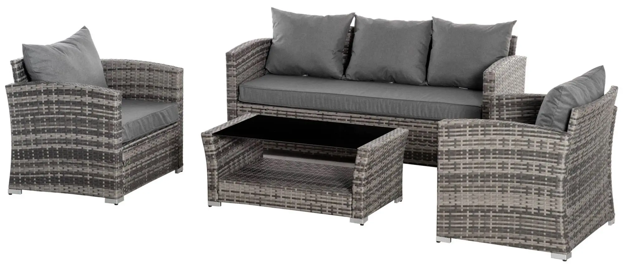 Комплект садовой мебели Outsunny 860-190 (Grey) - 4