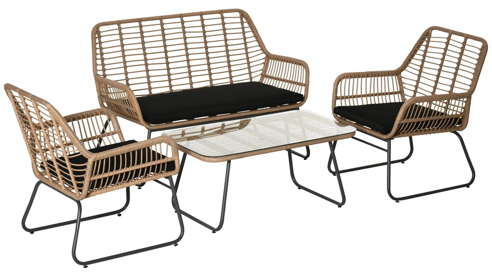 Комплект садовой мебели Outsunny 860-202 (Natural)