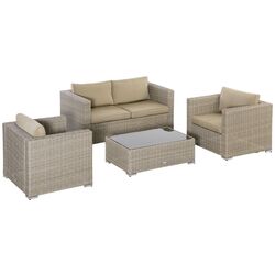 Set mobilier de gradina Outsunny 860-211 (Khaki/Beige) Thumb