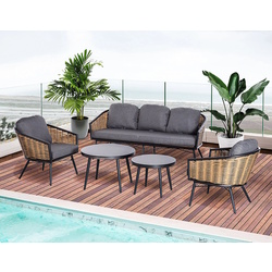 Комплект садовой мебели Outsunny 860-235 (Black/Natural/Grey) Thumb