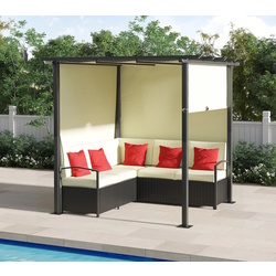 Комплект садовой мебели Outsunny 860-261V01BG (Black/Beige/Red)