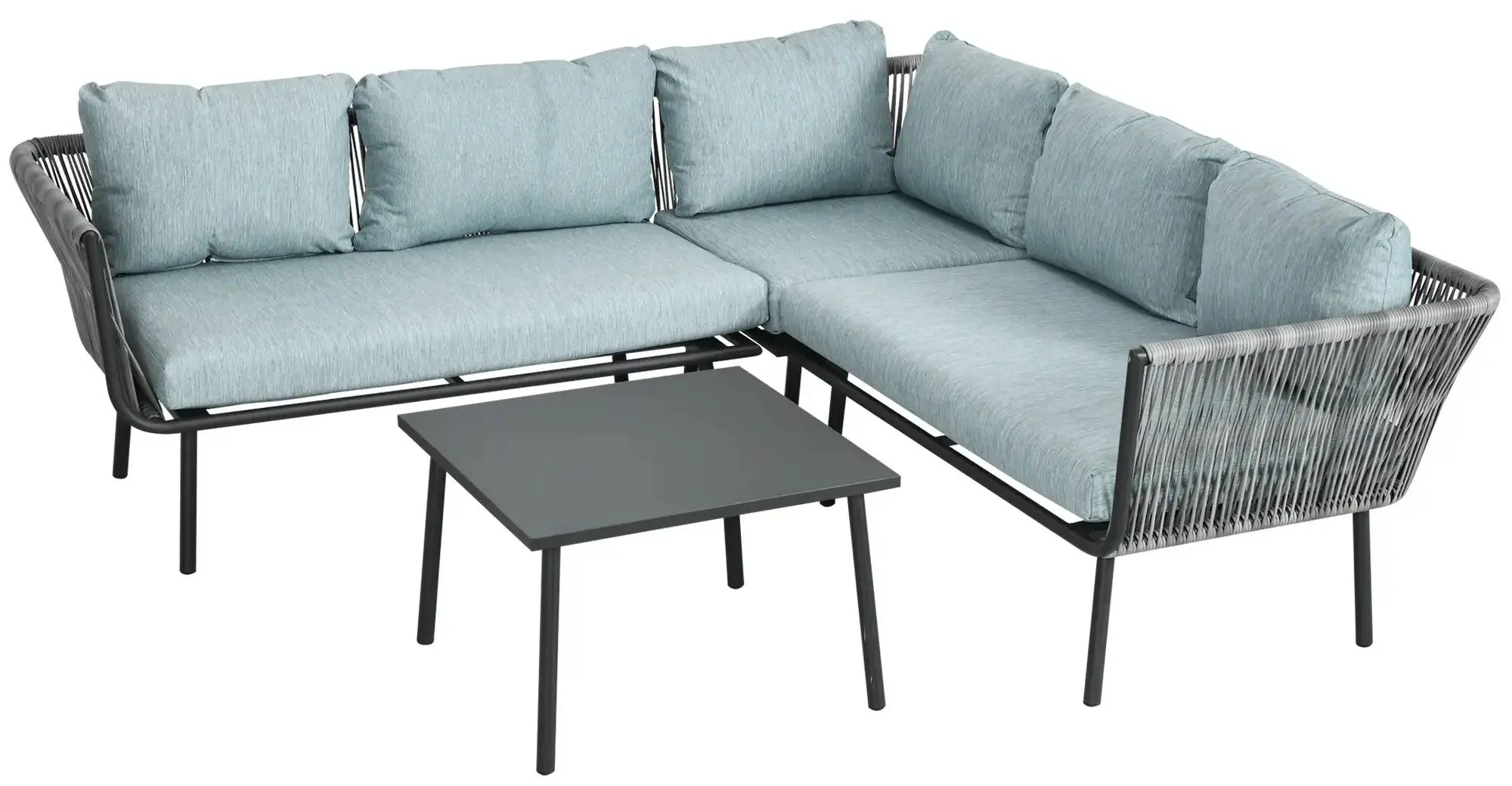 Set mobilier de gradina Outsunny 860-275V00GY (Grey/Blue)