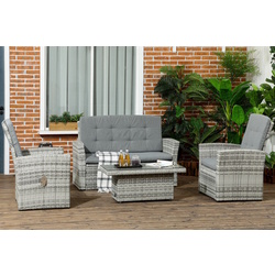 Комплект садовой мебели Outsunny 860-276V00LR (Grey Taupe/Dark Grey)