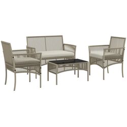 Комплект садовой мебели Outsunny 860-303V00KK (Khaki/White) Thumb