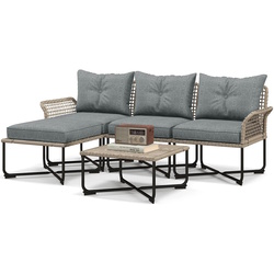 Set mobilier de gradina Outsunny 860-306V00GY (Natural/Grey) Thumb