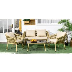 Set mobilier de gradina Outsunny 860-321V00KK (Khaki) Thumb