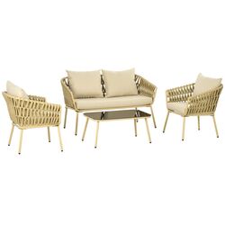 Set mobilier de gradina Outsunny 860-321V00KK (Khaki) Thumb