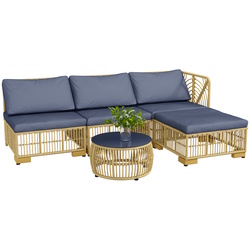 Set mobilier de gradina Outsunny 860-325V00GY (Brown/Grey) Thumb