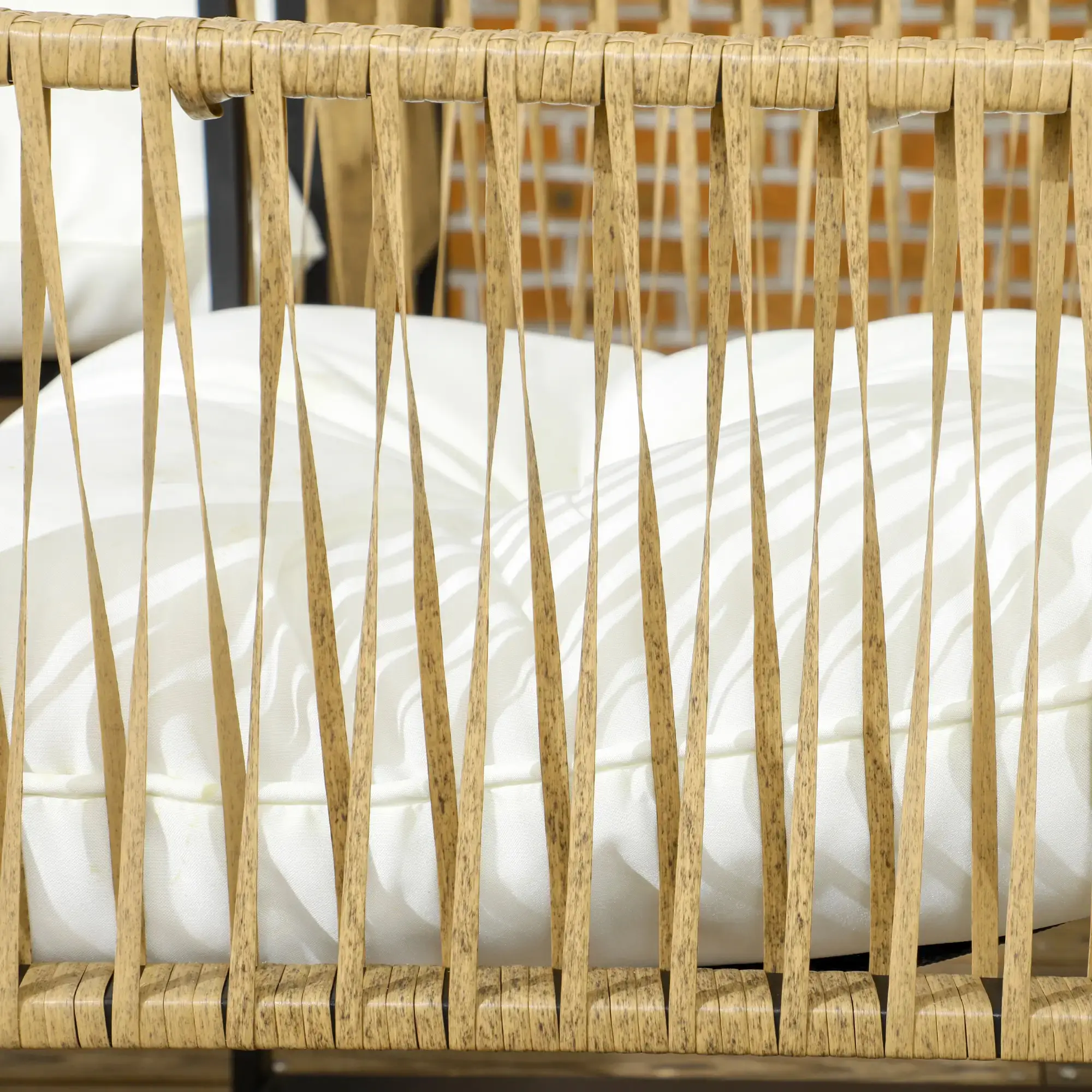 Комплект садовой мебели Outsunny 860-326V00CW (Black/Brown/Cream White) - 6