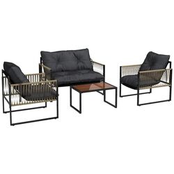 Set mobilier de gradina Outsunny 860-326V01CG (Charcoal Grey/Brown) Thumb