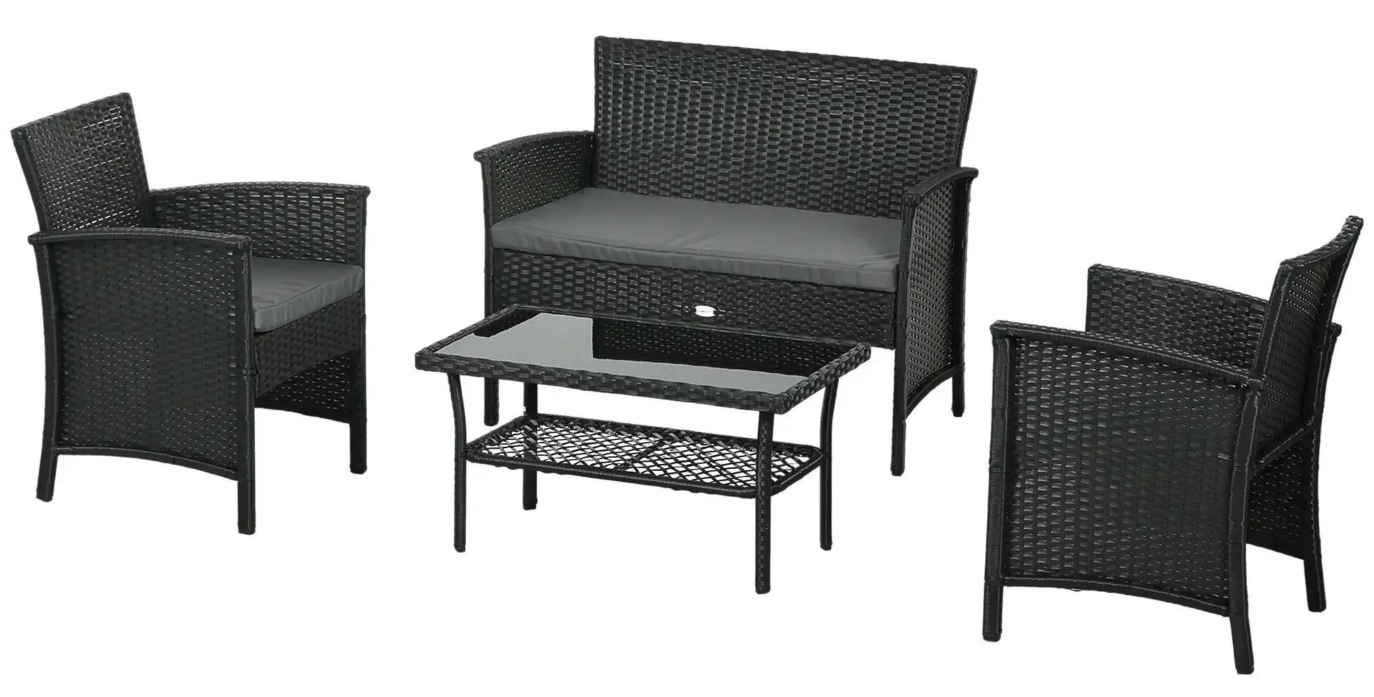 Комплект садовой мебели Outsunny 860-331V00GY (Dark Grey) - 2