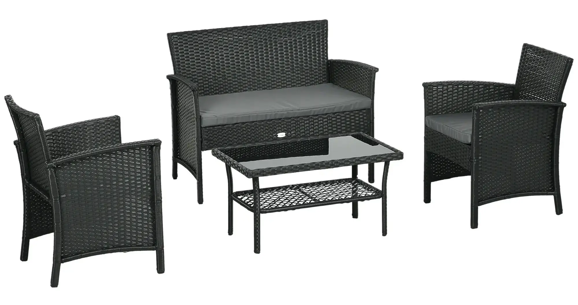 Комплект садовой мебели Outsunny 860-331V00GY (Dark Grey) - 3