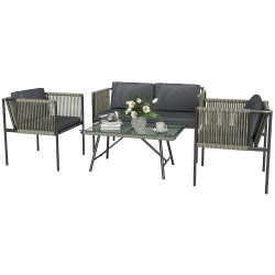 Set mobilier de gradina Outsunny 860-367V00GY (Grey) Thumb