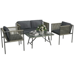 Set mobilier de gradina Outsunny 860-367V00GY (Grey) Thumb