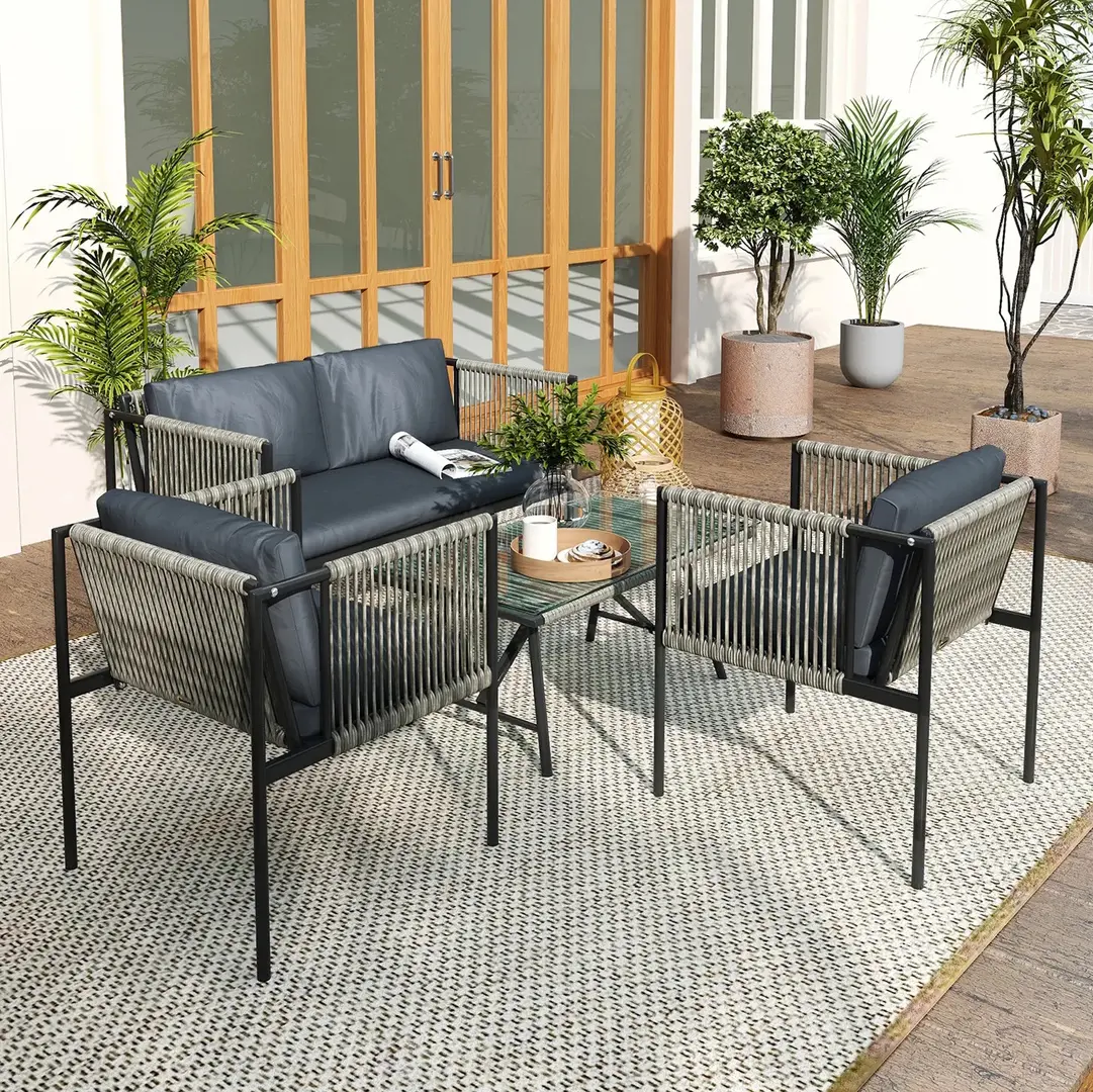 Set mobilier de gradina Outsunny 860-367V00GY (Grey)