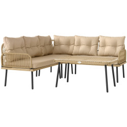 Set mobilier de gradina Outsunny 860-372V00BG (Beige) Thumb