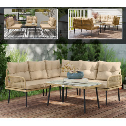 Set mobilier de gradina Outsunny 860-372V00BG (Beige) Thumb