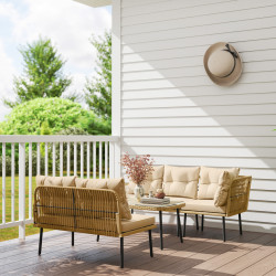 Set mobilier de gradina Outsunny 860-372V00BG (Beige) Thumb