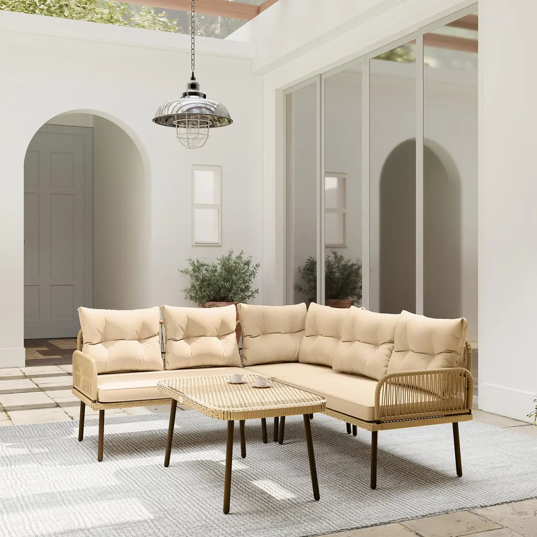 Set mobilier de gradina Outsunny 860-372V00BG (Beige)