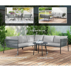 Set mobilier de gradina Outsunny 860-391V00CG (Dark Grey) Thumb