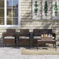 Set mobilier de gradina Outsunny 860-394V00GY (Brown/Grey)