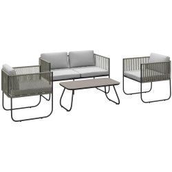 Set mobilier de gradina Outsunny 860-399V00LG (Light Grey) Thumb