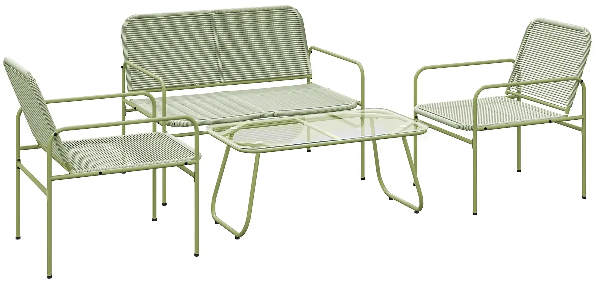 Set mobilier de gradina Outsunny 860-400V00GN (Green) - 2