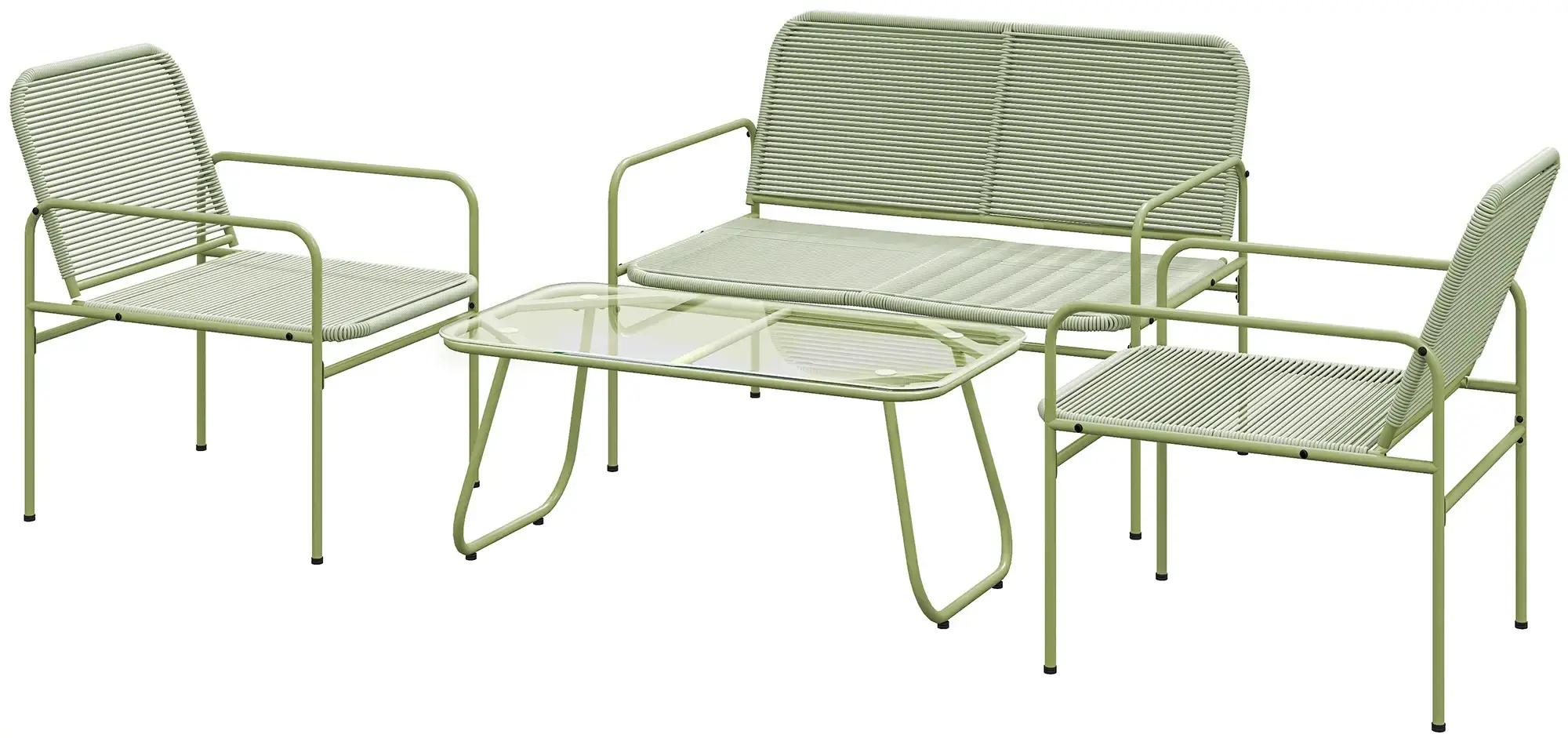 Set mobilier de gradina Outsunny 860-400V00GN (Green) - 3
