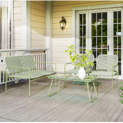 Set mobilier de gradina Outsunny 860-400V00GN (Green)